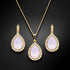 Комплект "Debesu Piliens (Rose Water Opal)" с кристаллами Swarovski™